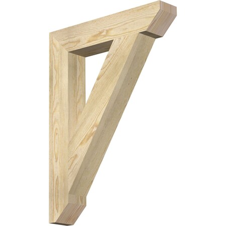 Ekena Millwork Traditional Slat Rough Sawn Bracket, Douglas Fir, 4"W x 22"D x 30"H BKT04X22X30TRA06RDF